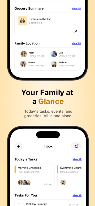 Kith app mockup