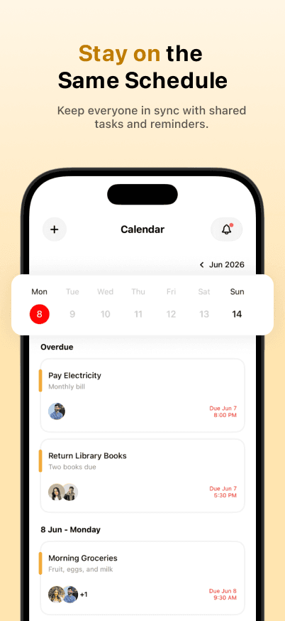 Kith app mockup