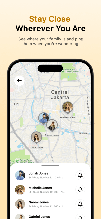 Kith app mockup